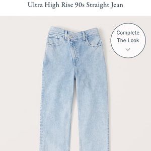 Abercrombie & Fitch Crossover Jeans (Size 28 Curve Love)